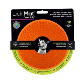 Plato Bowl Wooble Naranja - Lickimat