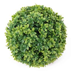 Esfera de Follaje Sintético Boj Decorativo Verde 22 Cm