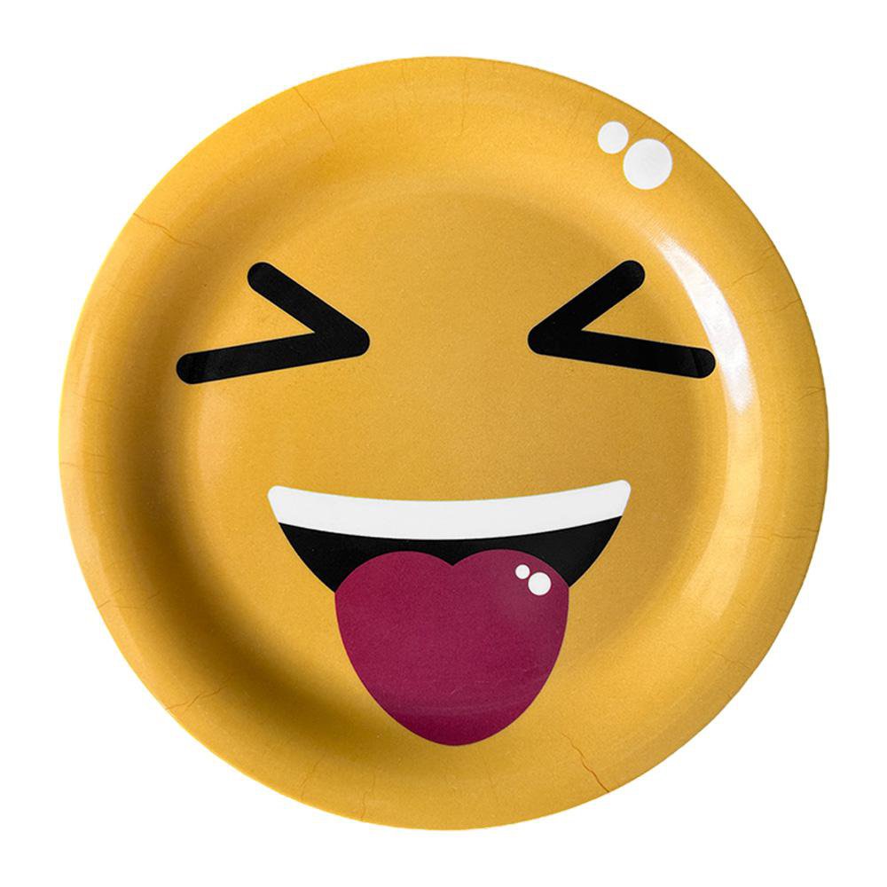 Plato de Melamina 20 cm Diseño Carita Feliz