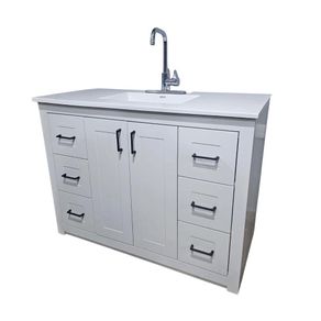 Vanity con Lavamanos Gaviota Blanco 110 X 54 Cm