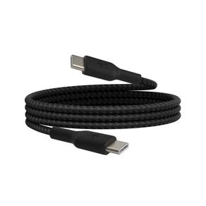 Cable Trenzado USB-C a USB-C Negro 1 M