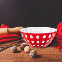 Bowl Le Murrine Blanco Y Rojo De 8.6 Plg - Guzzini