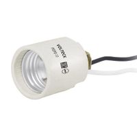 Socket E27 Niple Porcelana Blanco - Voltech