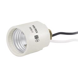 Socket E27 Niple Porcelana Blanco - Voltech