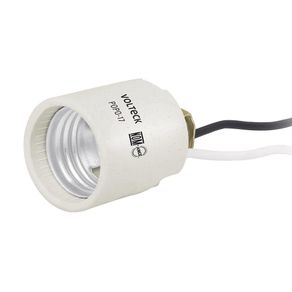 Socket E27 Niple Porcelana Blanco - Voltech