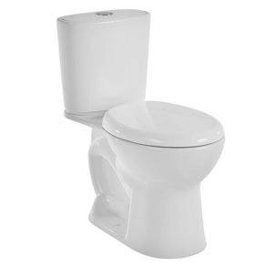 Sanitario de Dos Piezas Aluvia Elongado Blanco