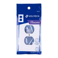 Placa de 2 Módulos Standard Blanco - Volteck