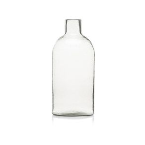 Botellón de Vidrio Soplado Transparente de 35 Cm