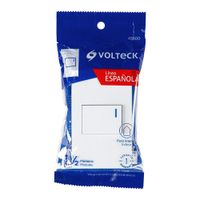 Interruptor de 3 Vías 1.5 Módulos Española Blanco - Volteck