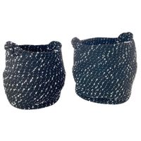 Set de Cestas Azul 2 Pzas 24x24x29 Cm - Concepts
