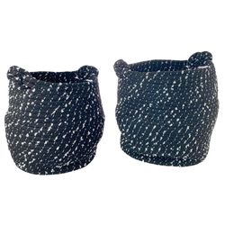 Set de Cestas Azul 2 Pzas 24x24x29 Cm - Concepts