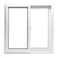 Ventana PVC S60 Corrediza con Cedazo 100x100 Cm