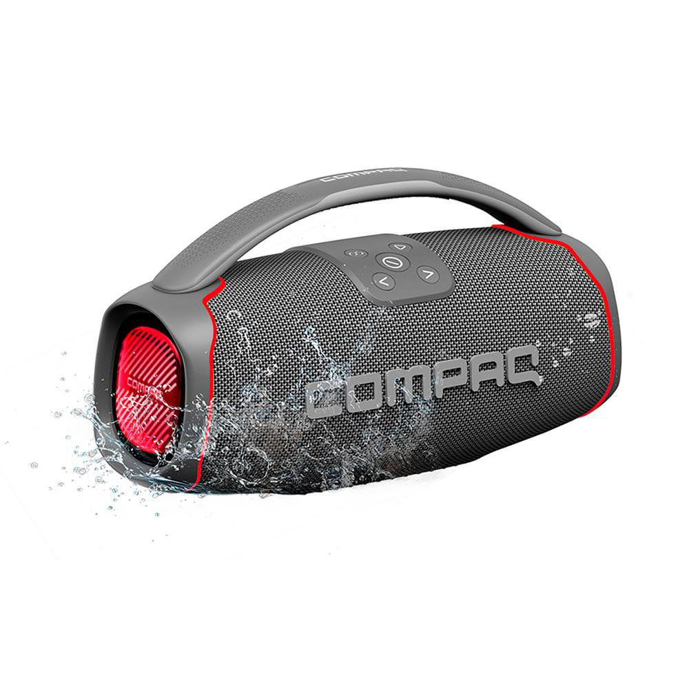 Bocina Portátil Bluetooth 5.3 de 50 W con Luces LED y Resistencia IPX6 en Color Negro Boci…