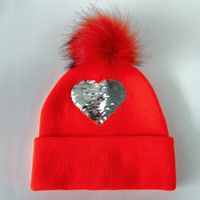 Gorro Infantil con Pompón Naranja