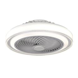 Ventilador de Techo con Luz Atenuable Blanco 49 Cm