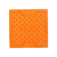Plato Naranja Plano - Lickimat