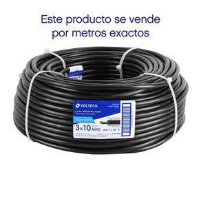 Cable TSJ Uso Extra Rudo Venta por Metro 3 X 10 AWG