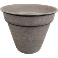 Maceta Redonda de Acero Capuchino 5.5 Plg