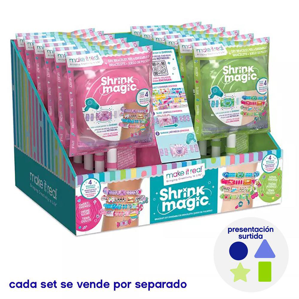 Set de Creación de Pulseras Shrink Magic Dulces - Diseños Surtidos Kit de brazaletes - Mak…