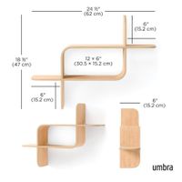 Repisa Decorativa de Pared Natural