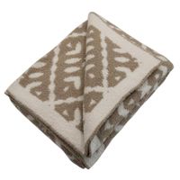 Throw Jacquard Taupe 127 x 152 Cm