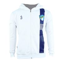 Chumpa Blanca con Franja Azul y Escudo Tradicional Comunicaciones - Varias Tallas
