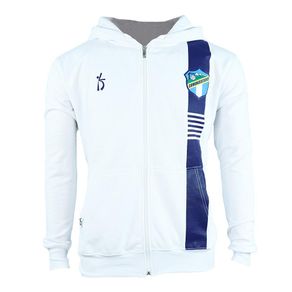 Chumpa Blanca con Franja Azul y Escudo Tradicional Comunicaciones - Varias Tallas