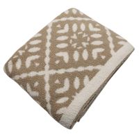 Throw Jacquard Taupe 127 x 152 Cm