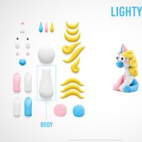 Plastilina Interactiva Unicornio Sparky 3 Botes