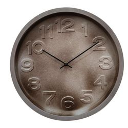 Reloj Decorativo Diseño Texturizado Café 12 Plg