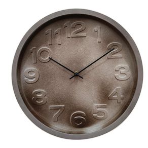 Reloj Decorativo Diseño Texturizado Café 12 Plg