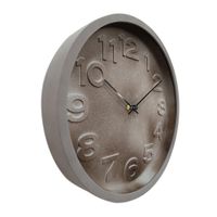 Reloj Decorativo Diseño Texturizado Café 12 Plg
