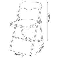 Silla Plegable Fiorella 44x48x80 Cm - Varios Colores