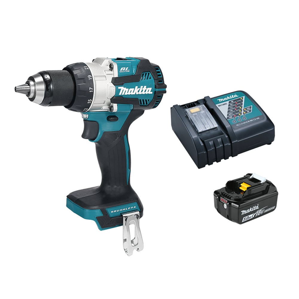 Rotomartillo Combinado Inalámbrico de 1/2 Plg 18 V con Batería y Cargador Rotomartillo Com…