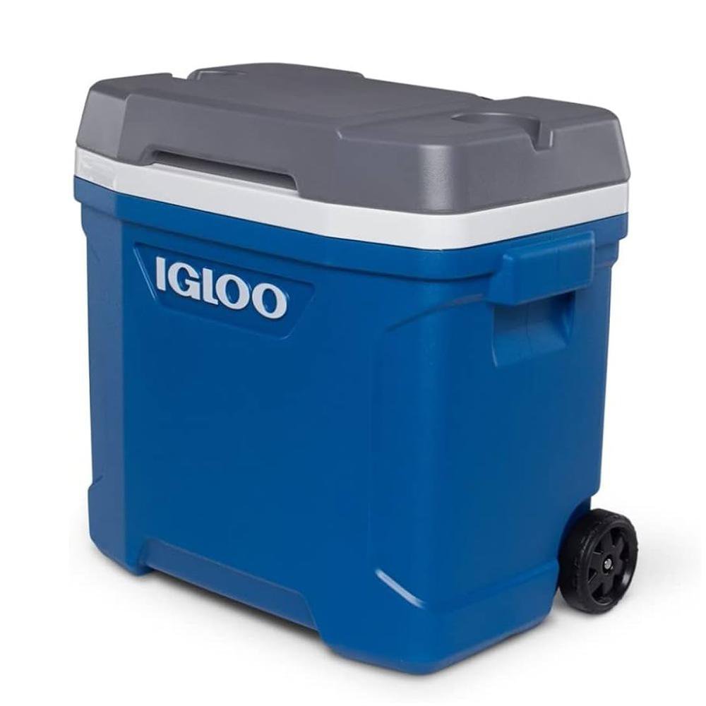 Hielera Térmica con Rodos y Agarradora Telescópica de 28.4 L Color Azul