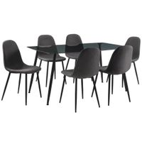 Set de Comedor Kurt Gris 6 Pzas
