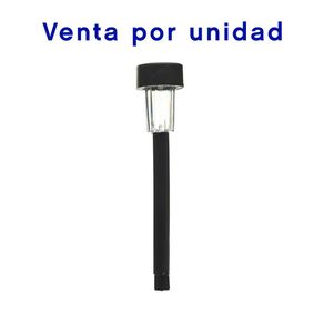 Estaca Solar Led Negra 14 Plg
