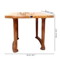Mesa Plástica Estilo Madera Sándalo