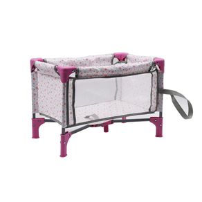 Cuna Plegable para Muñeca con Tela Decorada