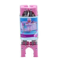 Cuna Plegable para Muñeca con Tela Decorada