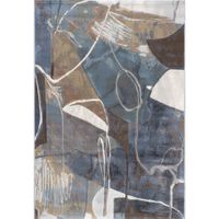 Alfombra de Área Argentum Diseño Abstracto 133x195 Cm