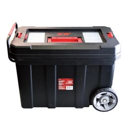 Caja de Herramientas con Ruedas Negro 59X29X42.5 Cm