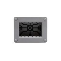 Caja 3 Módulos IP40 Gris Matix Go