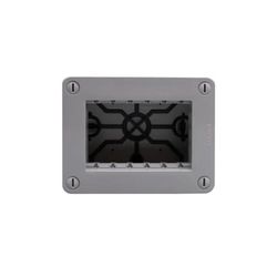 Caja 3 Módulos IP40 Gris Matix Go