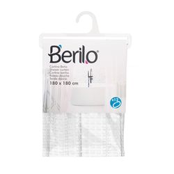 Cortina para Ducha Peva Transparente con Cuadros