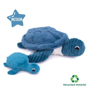 Peluche Mamá y Bebé Tortuga Azul - Les Ptipotos