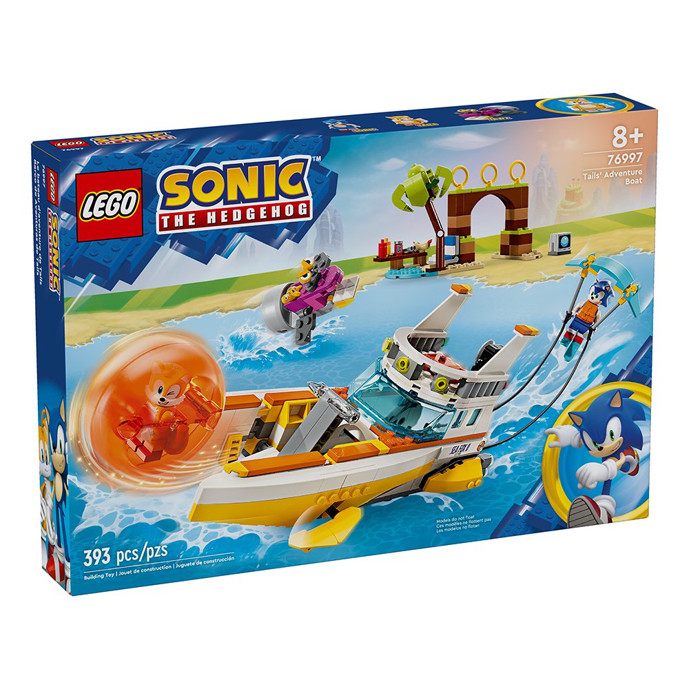 LEGO Sonic El Barco de Aventuras de Tails #76997 de 393 Piezas LEGO Sonic the Hedgehog El…