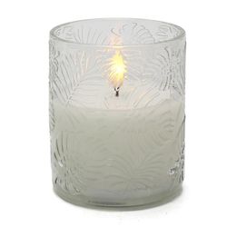 Vela Decorativa Blanca con Luz LED 8.5 X 10 Cm