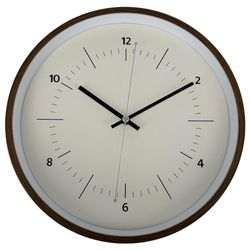 Reloj de Pared con Marco Color Madera Estilo Minimalista