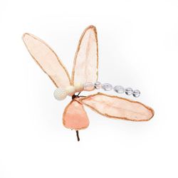 Figura Decorativa de Libélula Rose Gold